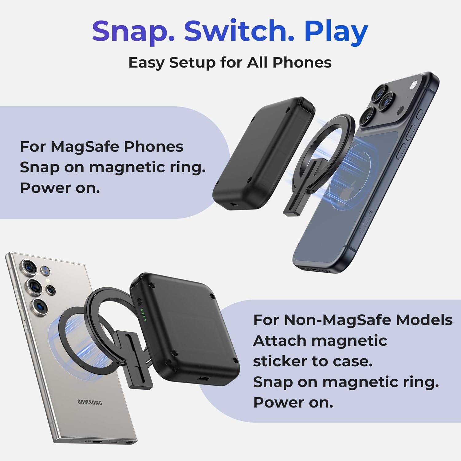Retro Gaming On Phone - Manette de jeu mobile M4 Snap-On