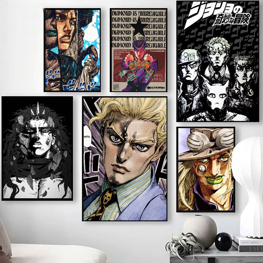Retro Gaming Wallpaper - Affiche d'anime populaire JoJo B-BizarreS A-AdventureS,