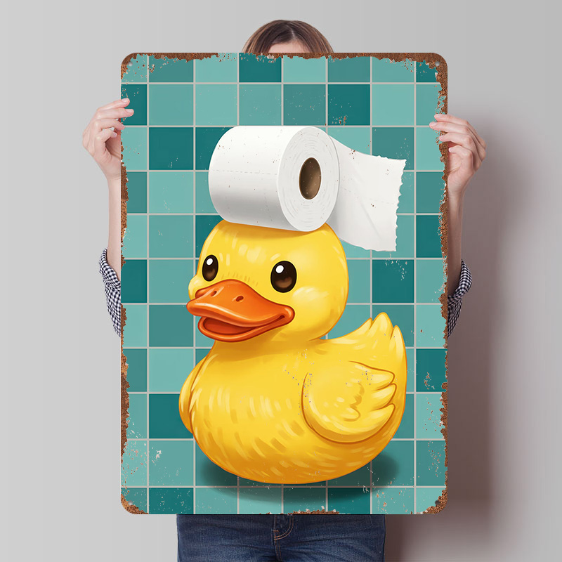 Retro Gaming Wallpaper - Affiche imprimée Canard avec chapeau de