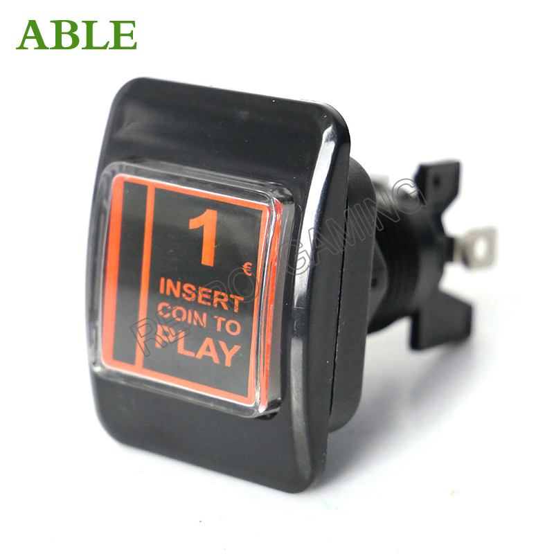 Retro Gaming Shop - 1 pièces 1€ bouton poussoir pour