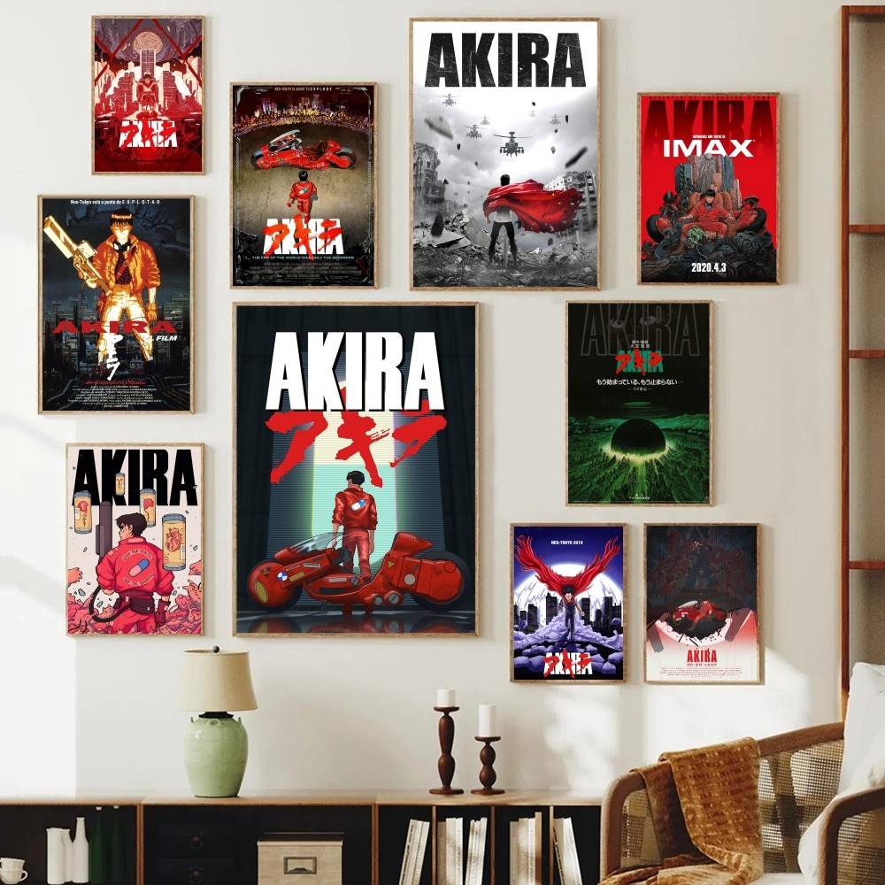 Retro Gaming Wallpaper - Affiche en papier Akira Anime Rétro