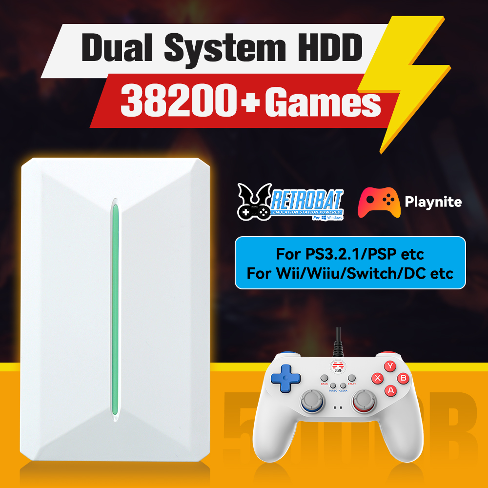Retro Gaming Ps2 - Retrobat & Playnite System HDD Console