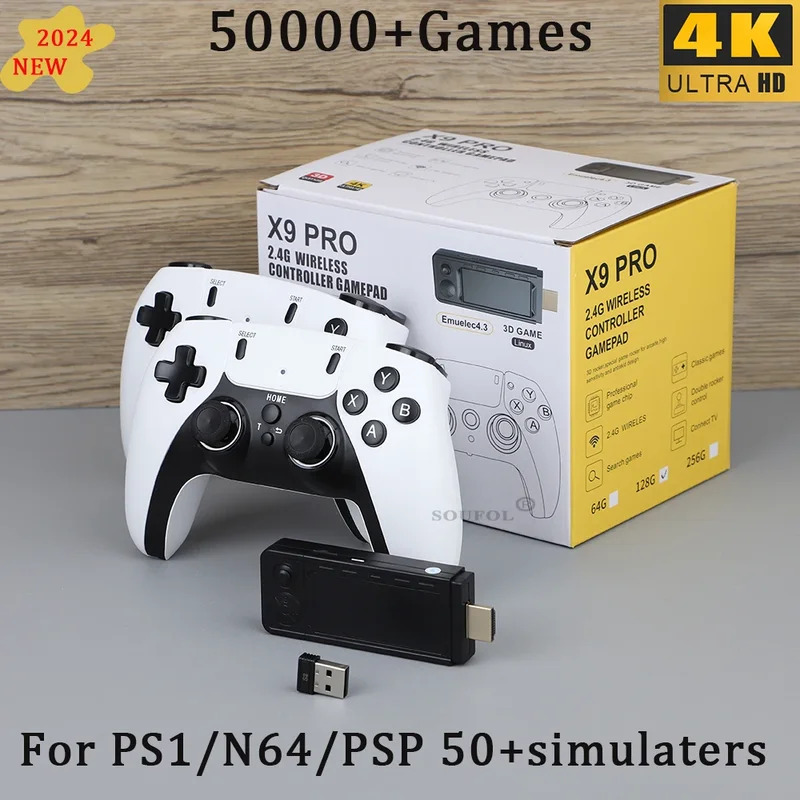 Retro Gaming Ps2 - Nouveau X9 Pro rétro 4K 3D