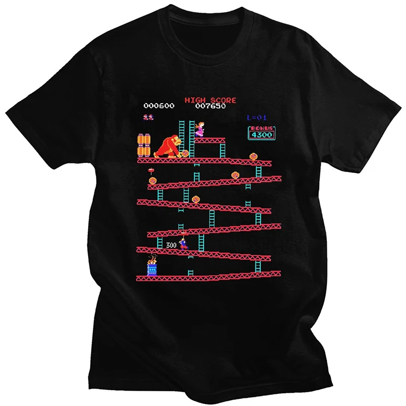 Retro Gaming Aesthetic - Drôle Donkey Kong T-shirt hommes jeu