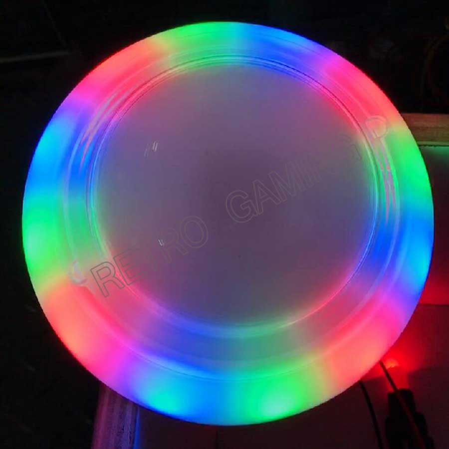 Retro Gaming Shop - Bouton-poussoir clignotant coloré pour machine de