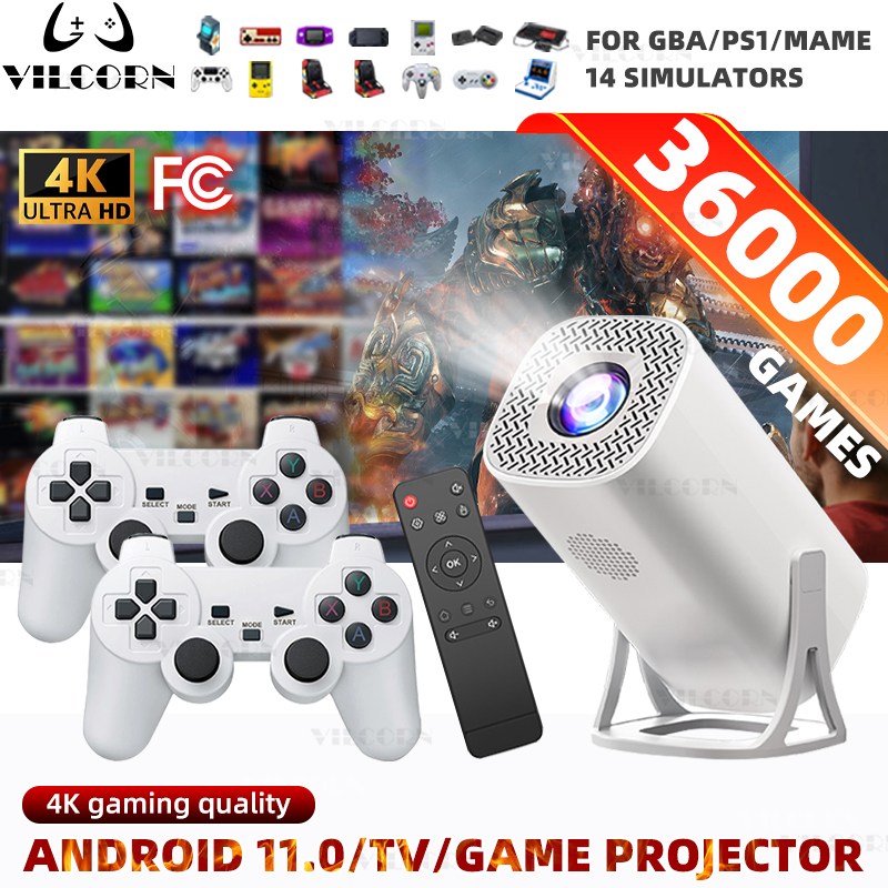 Retro Gaming Projector - Mini projecteur console de jeux vidéo