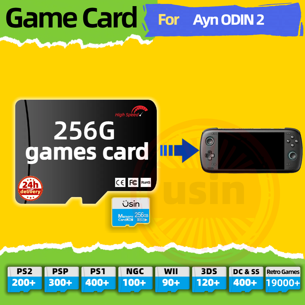 Retro Gaming Download - Carte de jeu portable pour Ayn