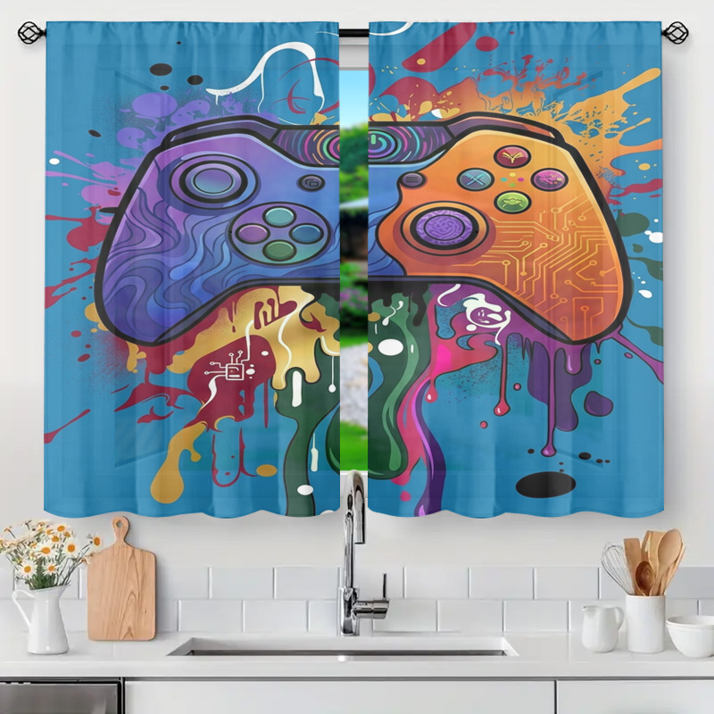 Retro Gaming Youtube - Rideau de jeu rétro, décoration vidéo