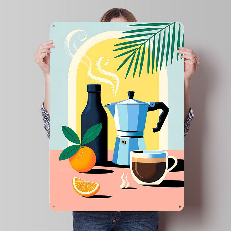 Retro Gaming Life - Affiche murale rétro personnalisée en métal
