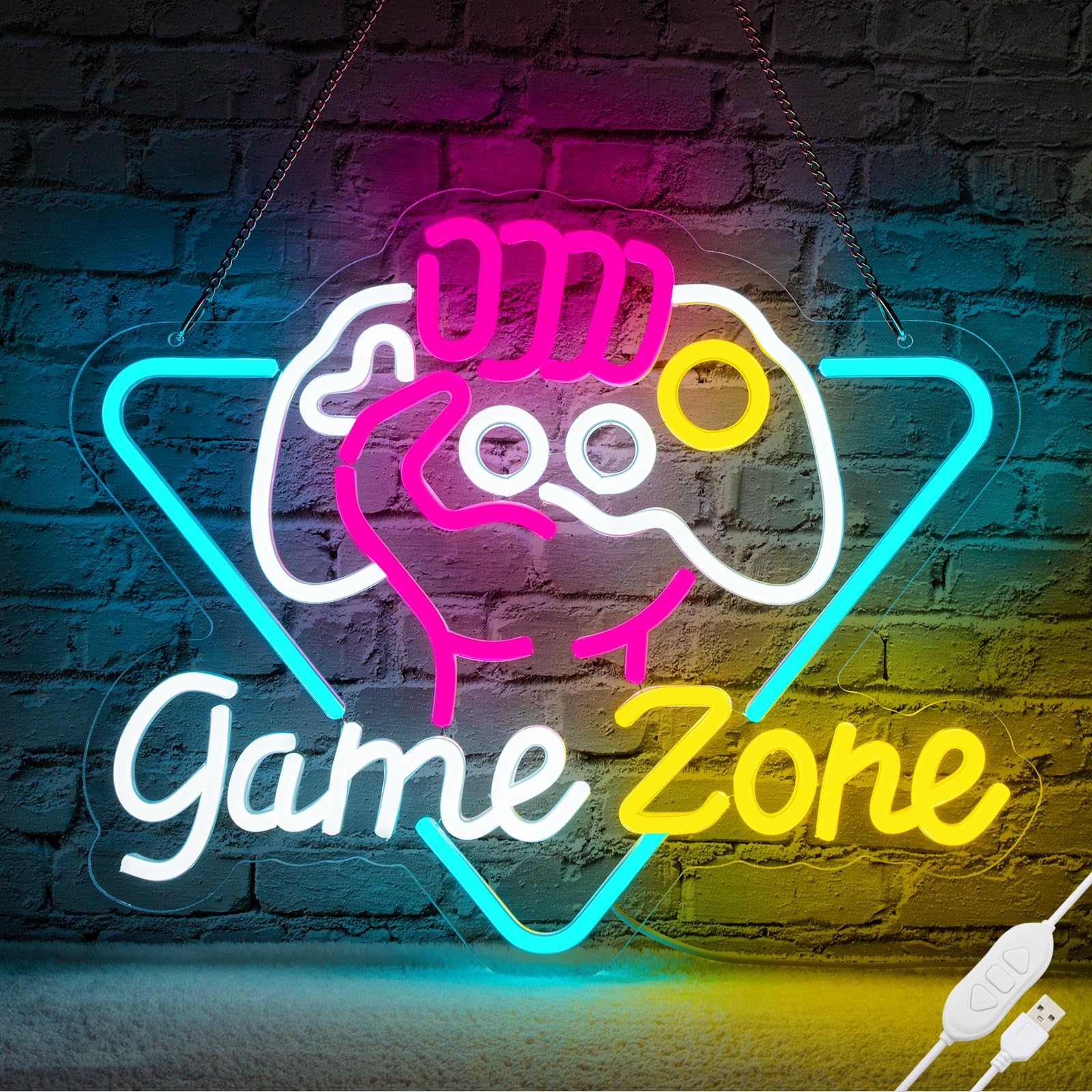 Retro Gaming Projector - Game Zome Neon Sign LED Wall