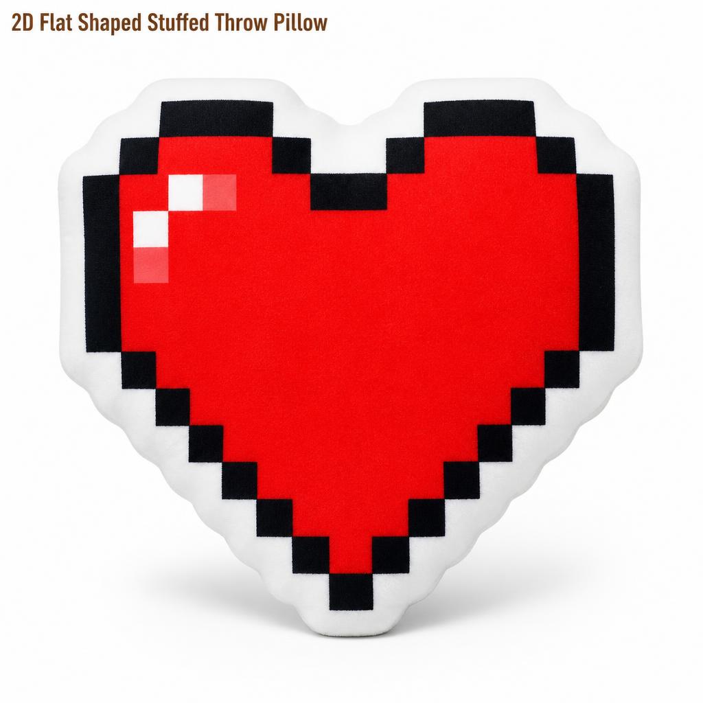 Coussin en peluche Pixel Heart - Retro Gaming Life avis et prix