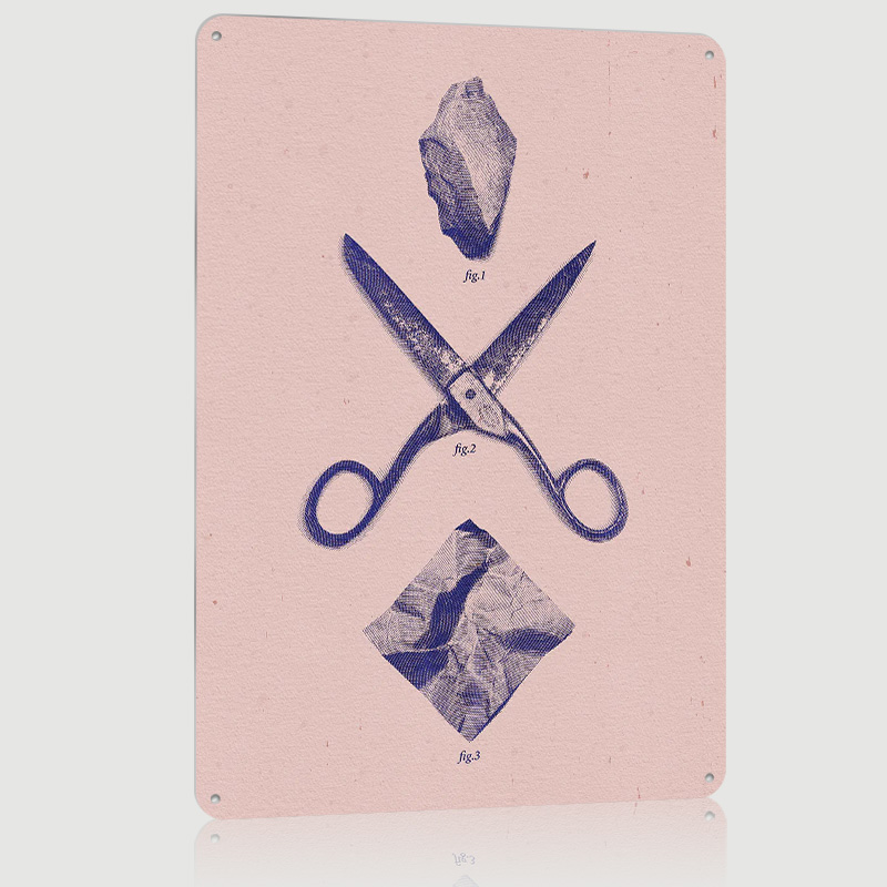Affiche ROCK SCISSORS PAPER, P - Retro Gaming Wallpaper avis et prix