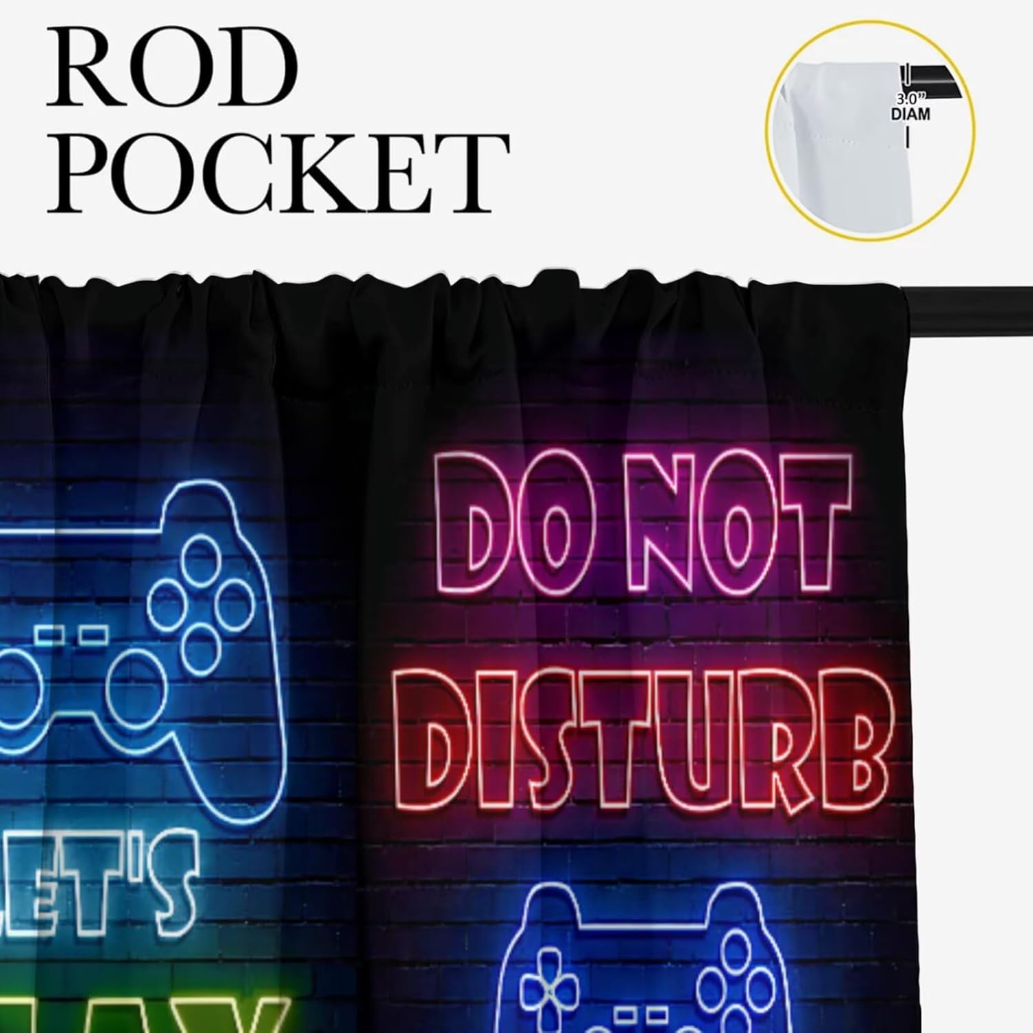 Rideau occultant pour chambre  - Retro Gaming Youtube avis et prix