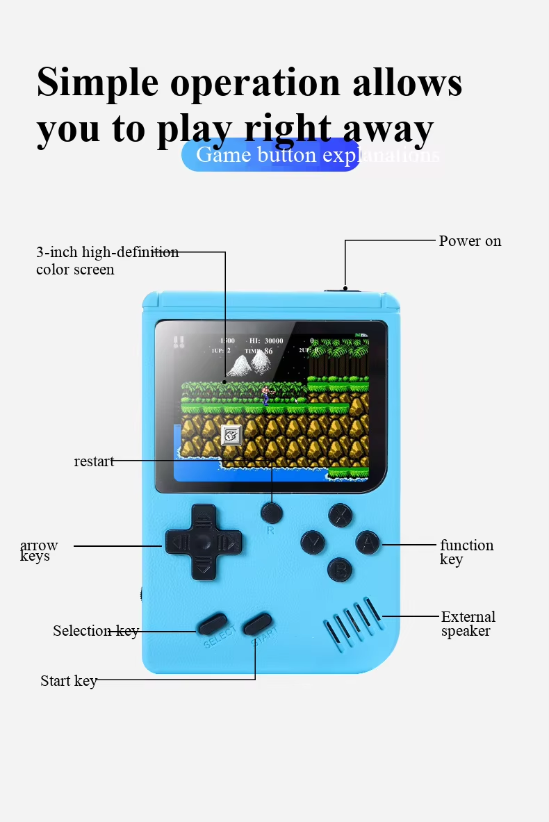 Console de jeux portable rétro - Retro Gaming Download avis et prix