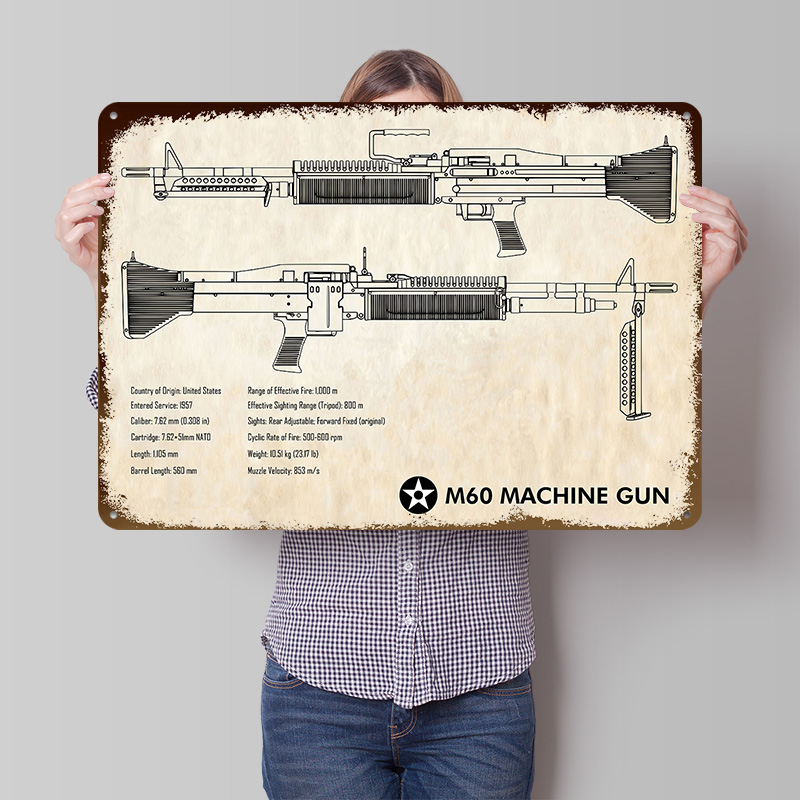 Affiche en métal M60 Machine G - Retro Gaming Wallpaper avis et prix