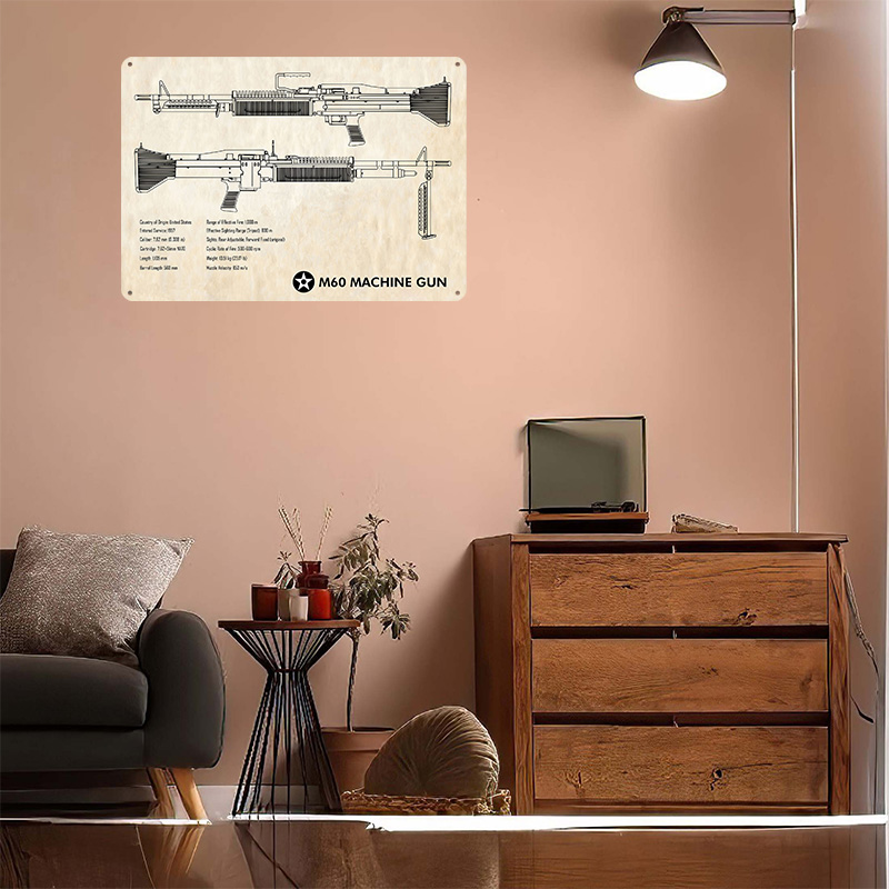 Affiche en métal M60 Machine G - Retro Gaming Wallpaper avis et prix