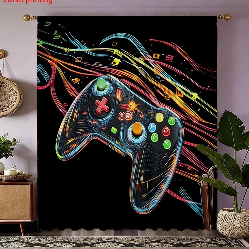 2 rideaux rétro style joystick - Retro Gaming Youtube avis et prix