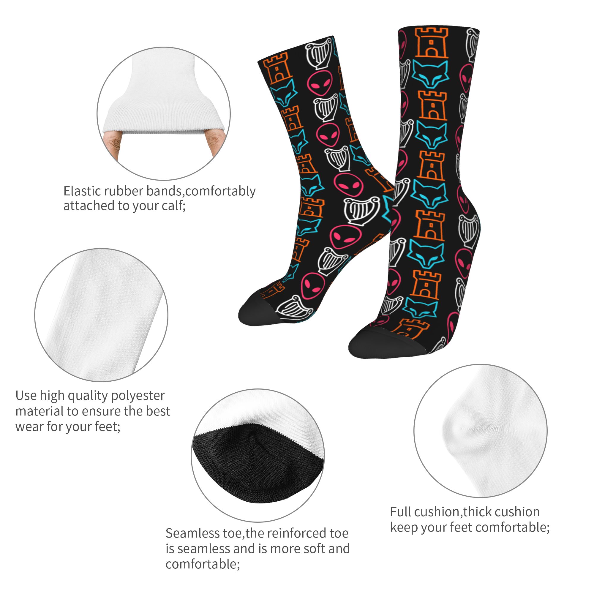 Chaussettes de sport absorbant - Retro Gaming Youtube avis et prix