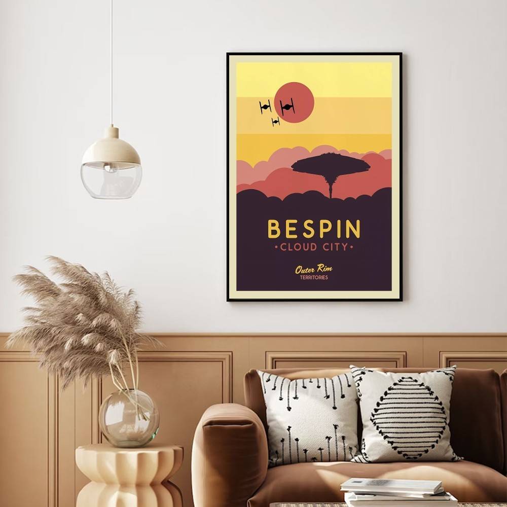 Affiche de voyage planétaire r - Retro Gaming Wallpaper avis et prix