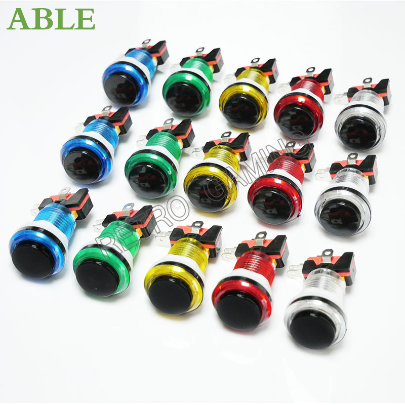 Bouton poussoir LED Arcade 6 c - Retro Gaming Shop avis et prix