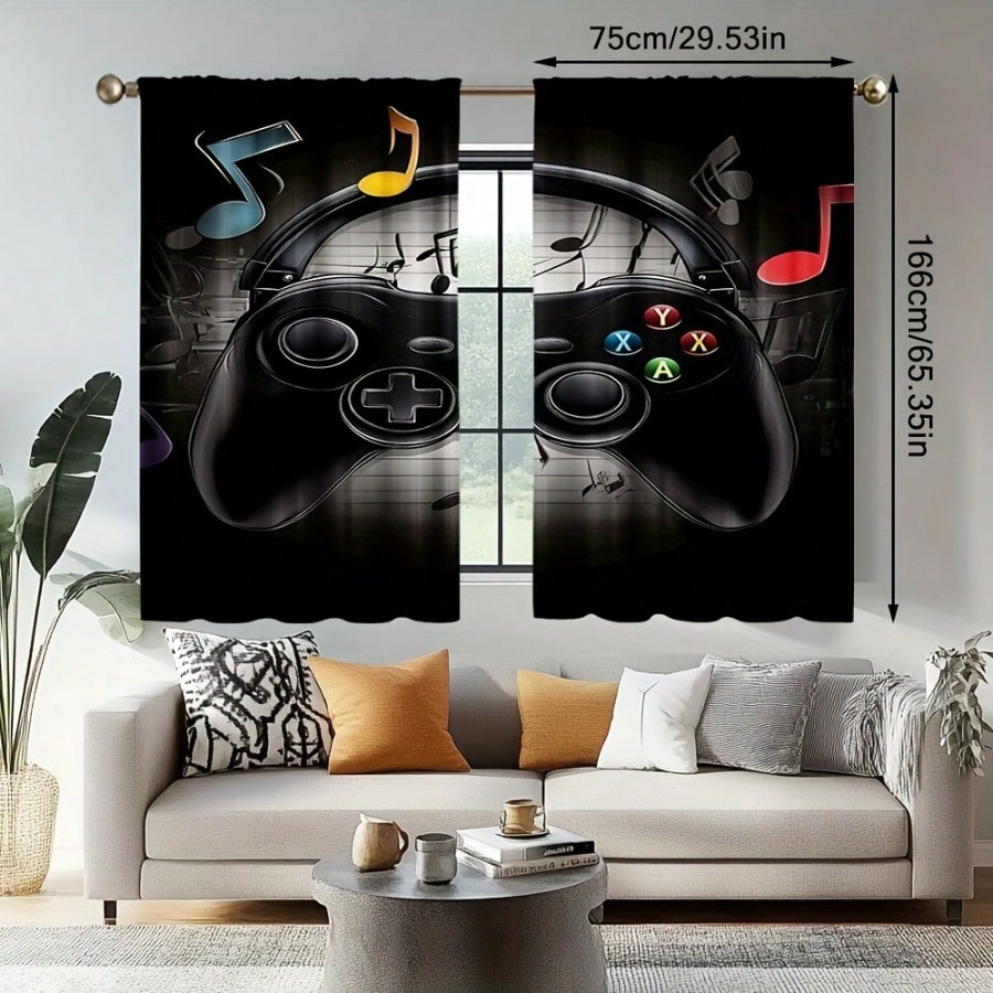 2 rideaux rétro pour salle de  - Retro Gaming Youtube avis et prix