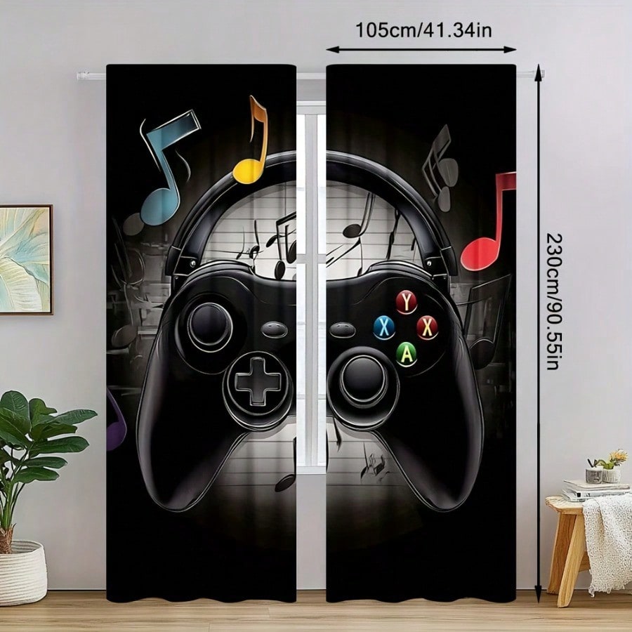 2 rideaux rétro pour salle de  - Retro Gaming Youtube avis et prix
