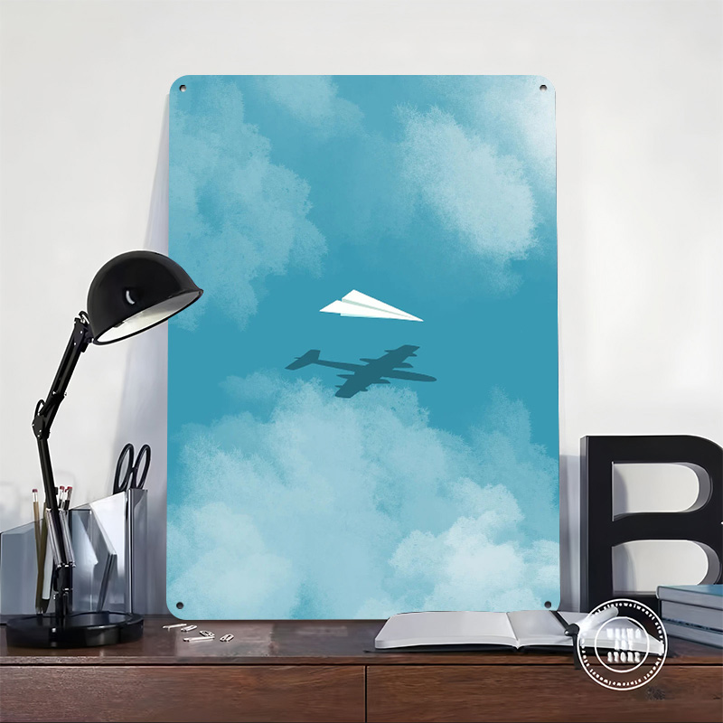 Affiche imprimée Avion en papi - Retro Gaming Wallpaper avis et prix