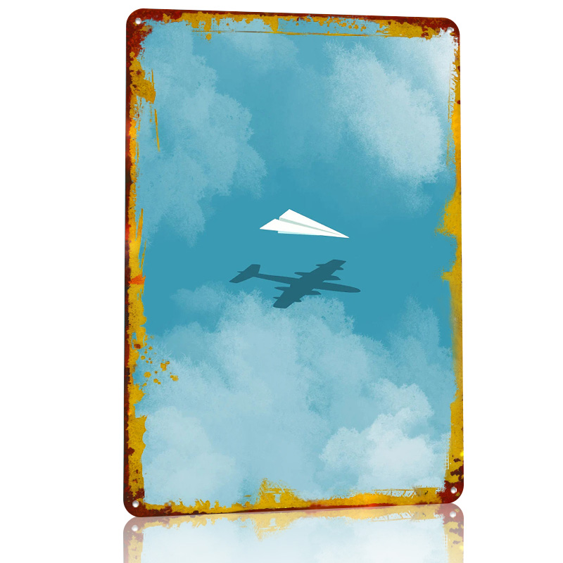 Affiche imprimée Avion en papi - Retro Gaming Wallpaper avis et prix