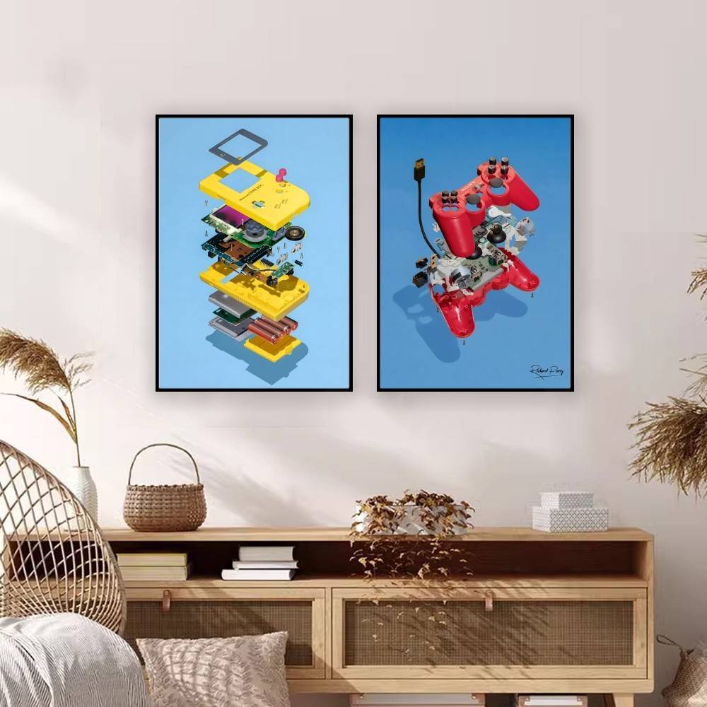 Affiche murale en papier color - Retro Gaming Wallpaper avis et prix