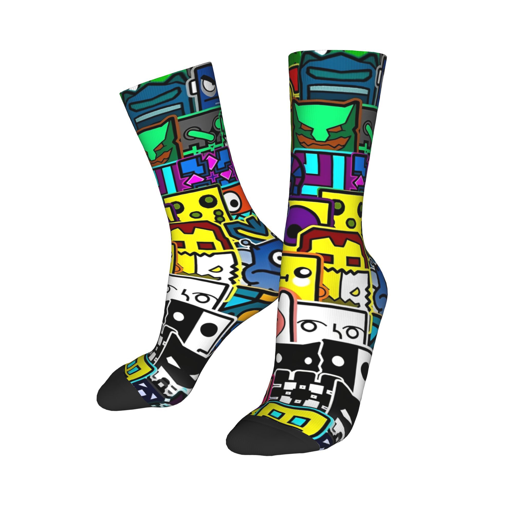 Chaussettes de jeu à géométrie - Retro Gaming Youtube avis et prix