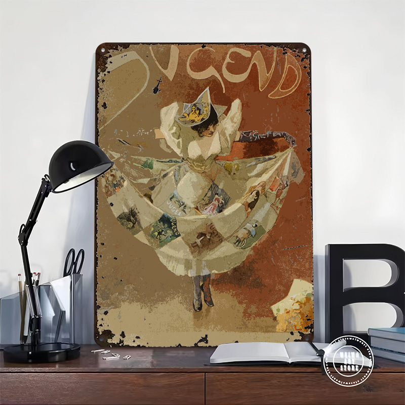 Affiche murale vintage en fer  - Retro Gaming Magazine avis et prix