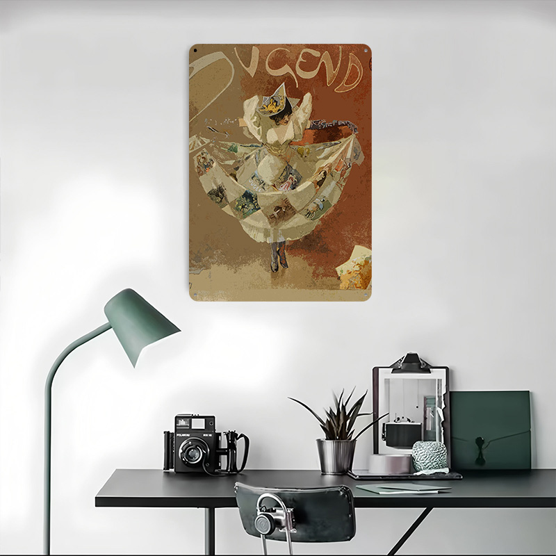 Affiche murale vintage en fer  - Retro Gaming Magazine avis et prix