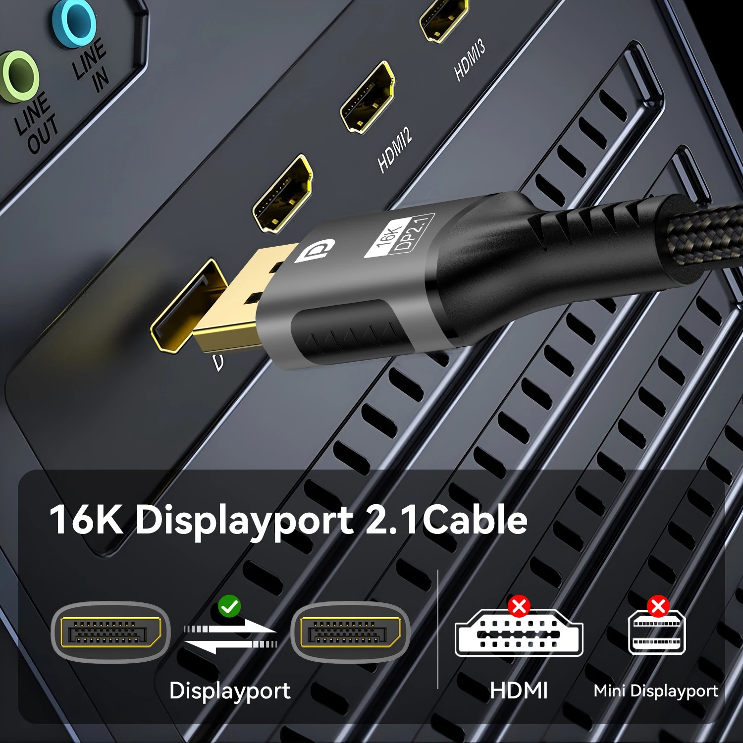 Câble DisplayPort 16K DP 2.1 8 - Retro Gaming Projector avis et prix